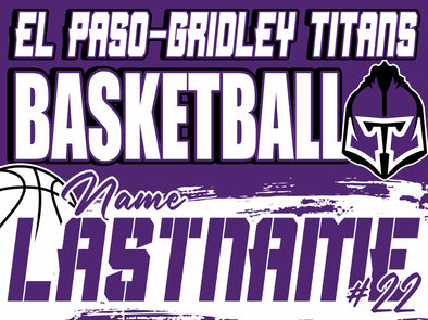 Titans Basketball Yard Sign