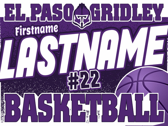 Titans Basketball Yard Sign