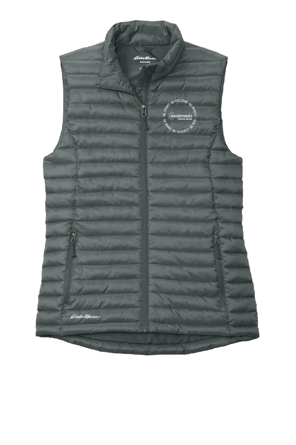 Easterseals Eddie Bauer Women's Packable Quilted Vest EMBROIDERED