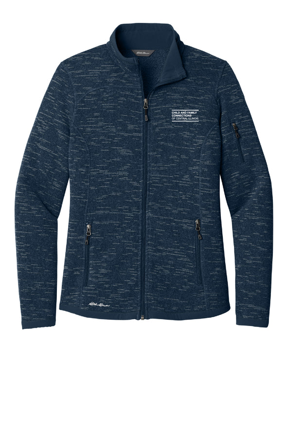 Easterseals Eddie Bauer Women's Sweater Fleece Full Zip  EMBROIDERED