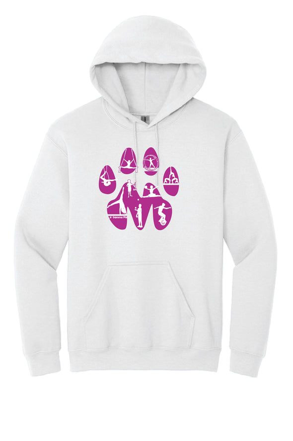 Jr Gamma Phi Circus Paw Hooded Sweatshirt