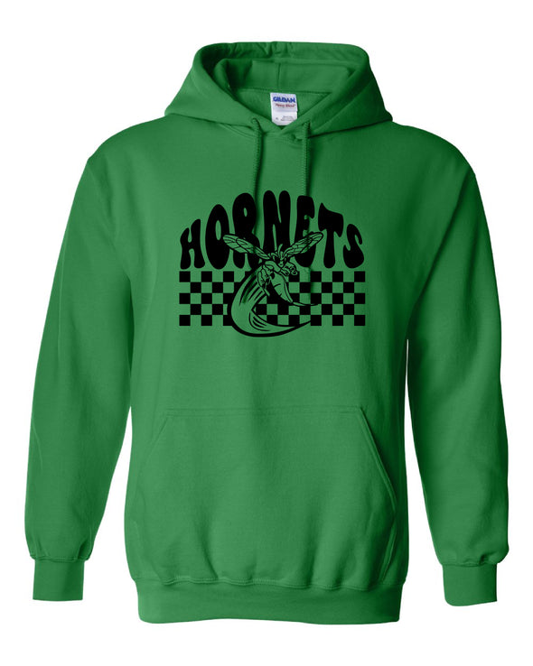 Checkerboard Hornets Hooded Sweatshirt