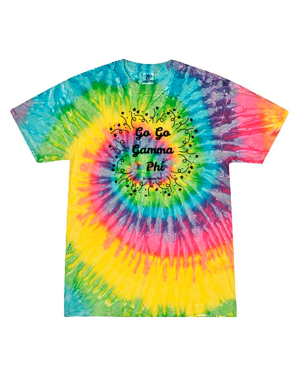 Go Go Gamma Phi Tie Dye Tshirt
