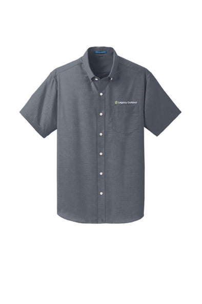 Legacy Outdoor Short Sleeve Button Down - EMBROIDERED