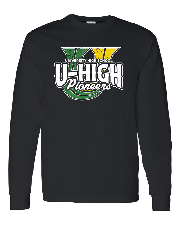 NEW DESIGN Grunged U-High Pioneers Long Sleeve