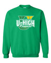 NEW DESIGN Grunged U-High Pioneers Crewneck