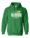 NEW DESIGN Grunged U-High Pioneers Hooded Sweatshirt