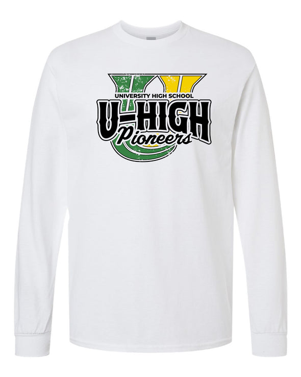 NEW DESIGN Grunged U-High Pioneers Long Sleeve
