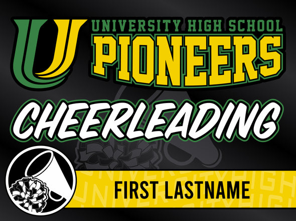 University High School Winter Yard Signs