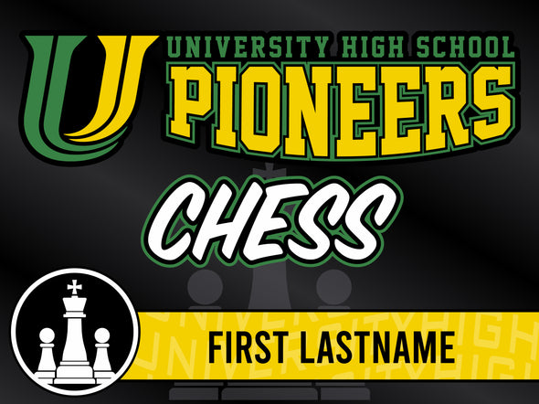 University High School Winter Yard Signs