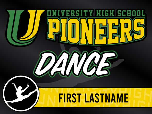 University High School Winter Yard Signs