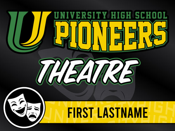 University High School Winter Yard Signs