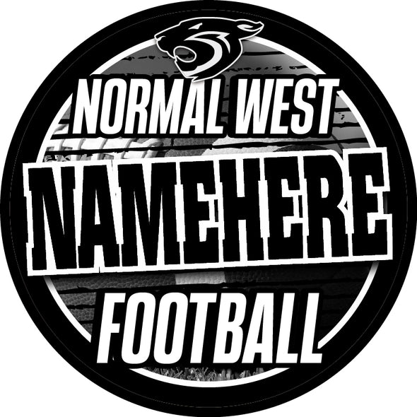 Normal West Football Decal