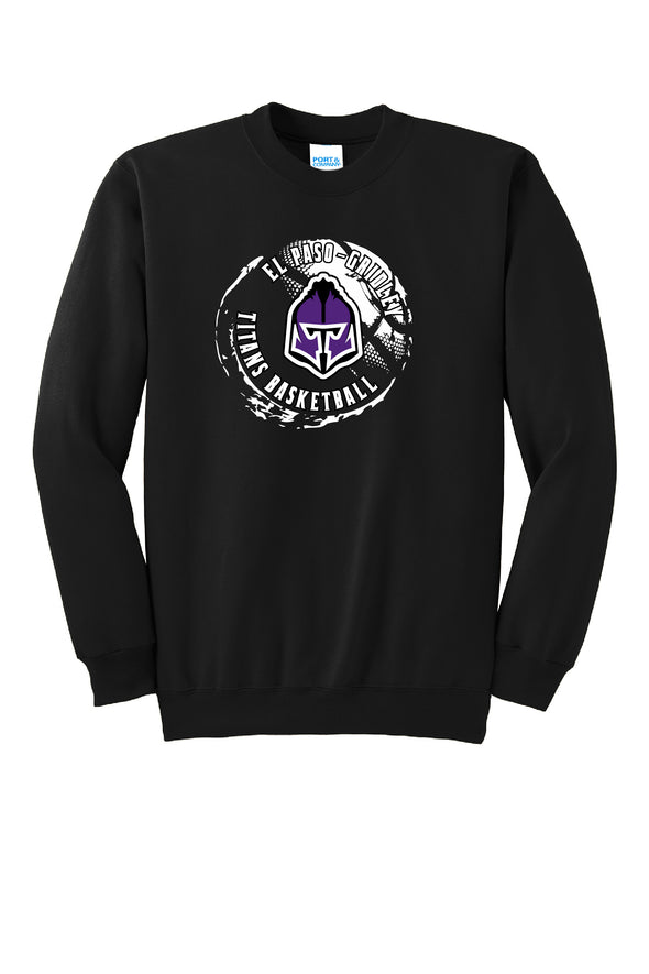 Splatter Titans Basketball Crewneck