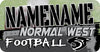 Normal West Football Decal