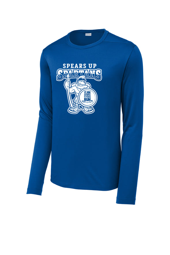 St Jude Olympia to Peoria Run Unisex Long Sleeve Dri-Fit Shirt